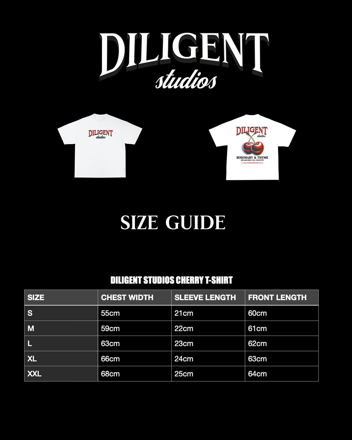 DILIGENT STUDIOS HEAVYWEIGHT CHERRY T-SHIRT