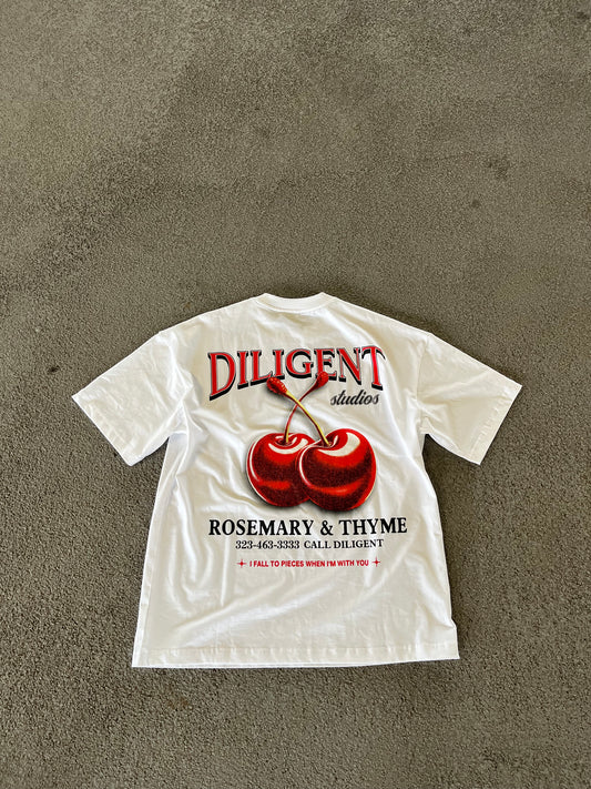 DILIGENT STUDIOS HEAVYWEIGHT CHERRY T-SHIRT